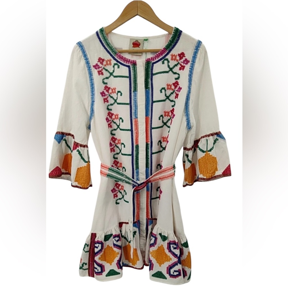 FARM Rio Jimena Embroidered Mini Dress Large NWOT - Picture 5 of 16